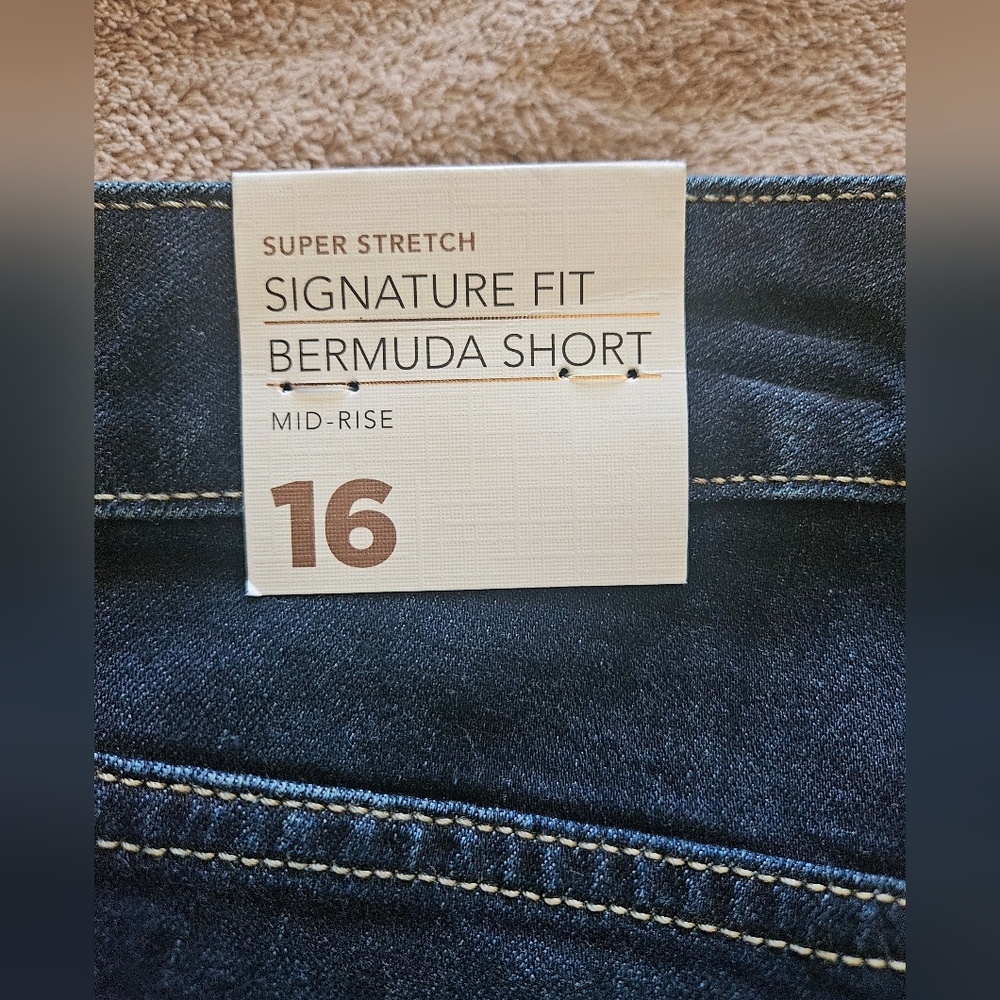 Lane Bryant Denim Bermuda Shorts - Picture 2 of 8